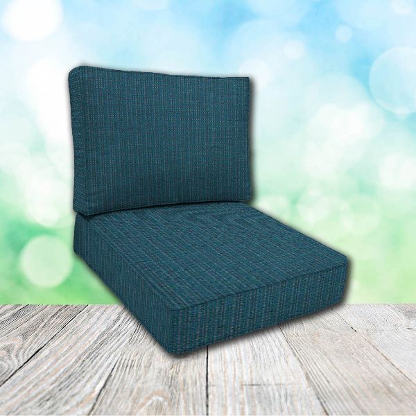 Cascadia Outdoor Cushions make custom outdoor patio furniture cushions for any style of patio furniture in Sunbrella Outdoor Fabrics