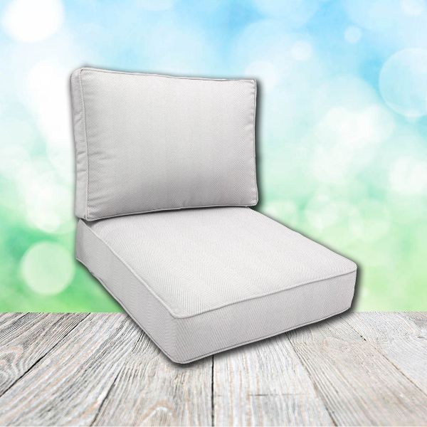 Cascadia Outdoor Cushions make custom outdoor patio furniture cushions for any style of patio furniture in Sunbrella Outdoor Fabrics
