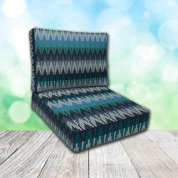 Cascadia Outdoor Cushions make custom outdoor patio furniture cushions for any style of patio furniture in Sunbrella Outdoor Fabrics