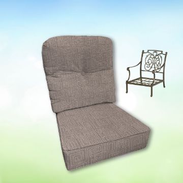 Sunbrella Hanamint Replacement Cushions Club Chair | Estate Back