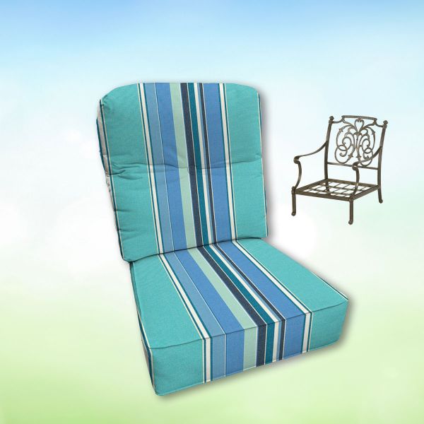 Sunbrella Hanamint Replacement Cushions Club Chair | Estate Back
