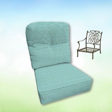 Sunbrella Hanamint Replacement Cushions Club Chair | Estate Back