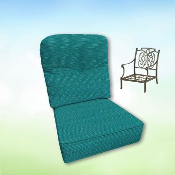 Sunbrella Hanamint Replacement Cushions Club Chair | Estate Back
