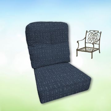 Sunbrella Hanamint Replacement Cushions Club Chair | Estate Back