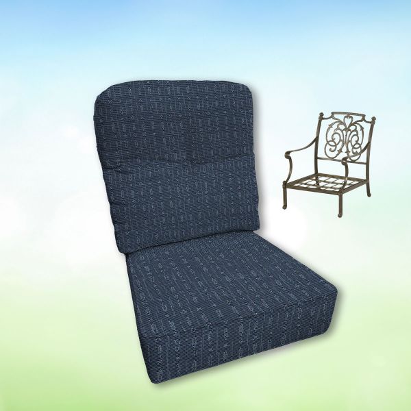 Sunbrella Hanamint Replacement Cushions Club Chair | Estate Back