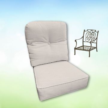 Sunbrella Hanamint Replacement Cushions Club Chair | Estate Back