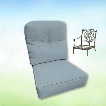 Sunbrella Hanamint Replacement Cushions Club Chair | Estate Back