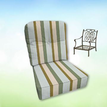 Sunbrella Hanamint Replacement Cushions Club Chair | Estate Back