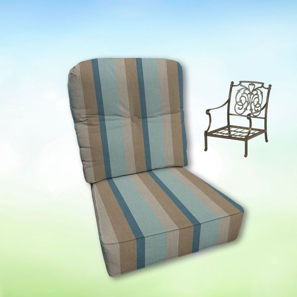 Sunbrella Hanamint Replacement Cushions Club Chair | Estate Back