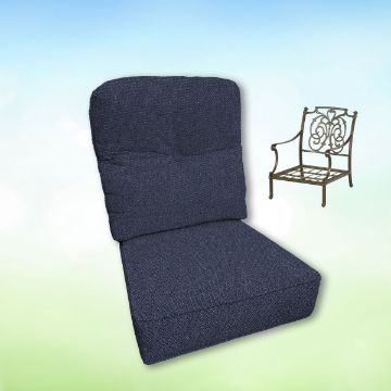 Sunbrella Hanamint Replacement Cushions Club Chair | Estate Back