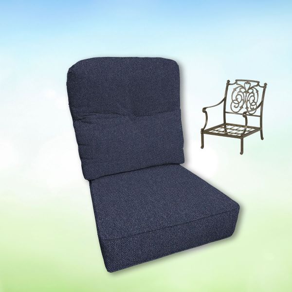 Sunbrella Hanamint Replacement Cushions Club Chair | Estate Back