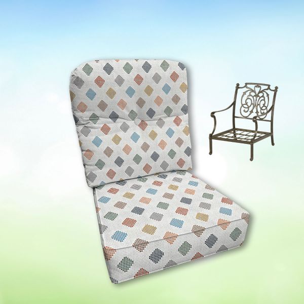 Sunbrella Hanamint Replacement Cushions Club Chair | Estate Back
