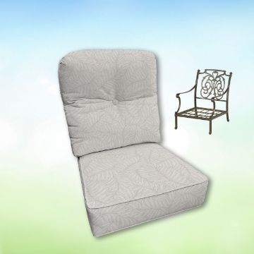Sunbrella Hanamint Replacement Cushions Club Chair | Estate Back