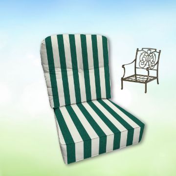 Sunbrella Hanamint Replacement Cushions Club Chair | Estate Back