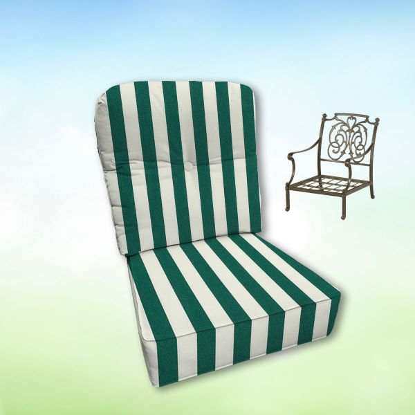 Sunbrella Hanamint Replacement Cushions Club Chair | Estate Back