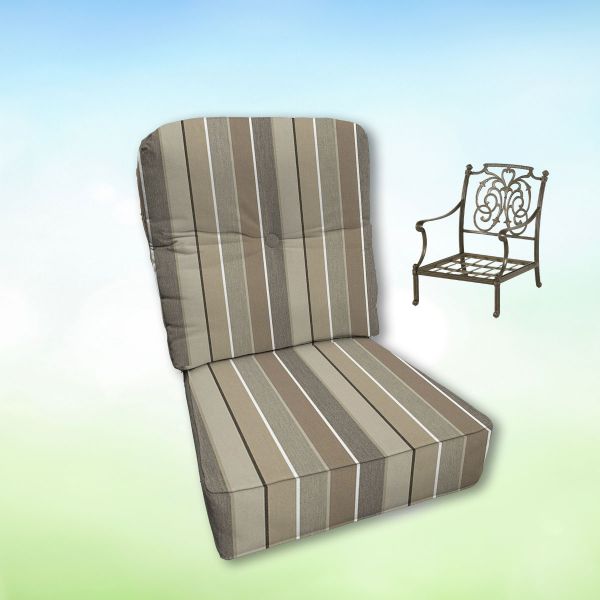 Sunbrella Hanamint Replacement Cushions Club Chair | Estate Back