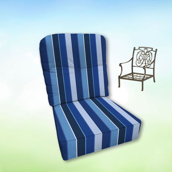 Sunbrella Hanamint Replacement Cushions Club Chair | Estate Back