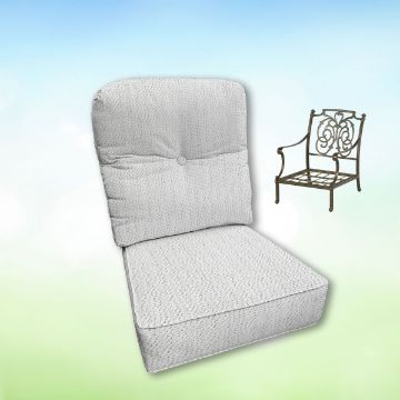 Sunbrella Hanamint Replacement Cushions Club Chair | Estate Back