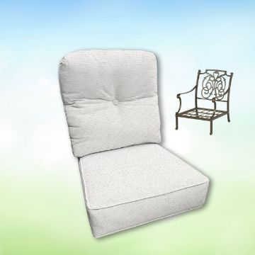 Sunbrella Hanamint Replacement Cushions Club Chair | Estate Back