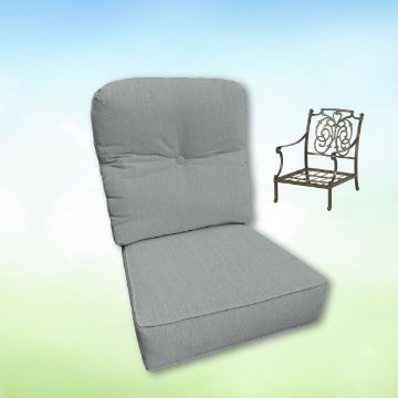 Sunbrella Hanamint Replacement Cushions Club Chair | Estate Back
