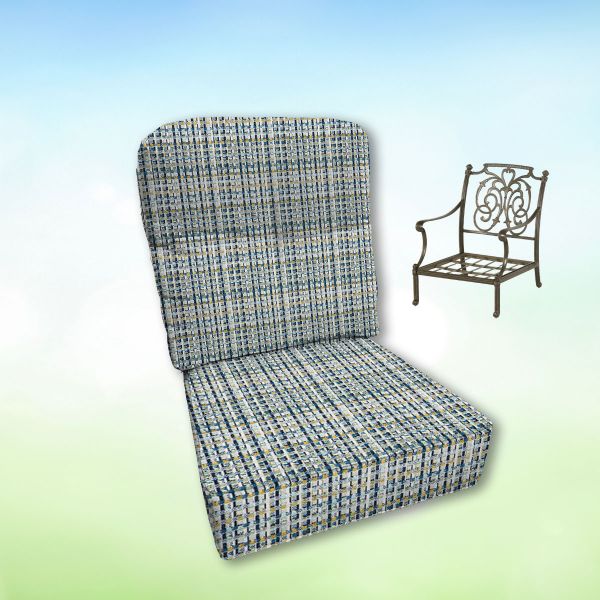 Sunbrella Hanamint Replacement Cushions Club Chair | Estate Back