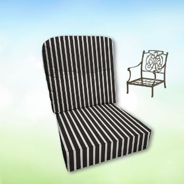 Sunbrella Hanamint Replacement Cushions Club Chair | Estate Back