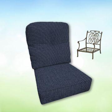 Sunbrella Hanamint Replacement Cushions Club Chair | Estate Back