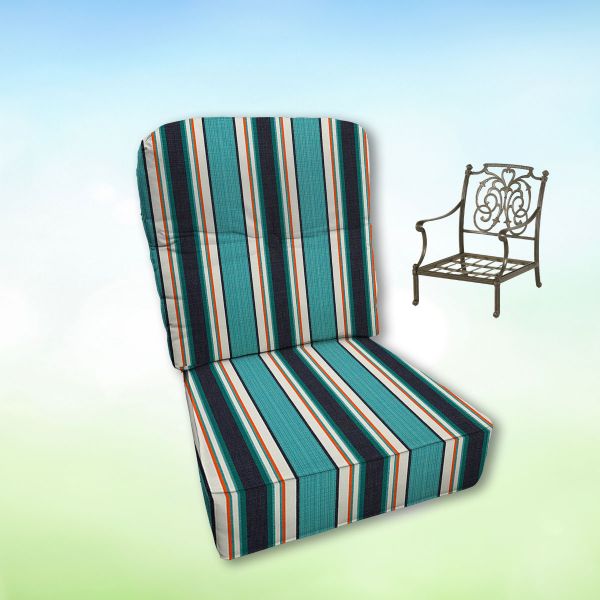 Sunbrella Hanamint Replacement Cushions Club Chair | Estate Back