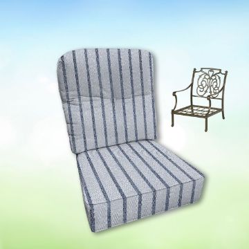 Sunbrella Hanamint Replacement Cushions Club Chair | Estate Back