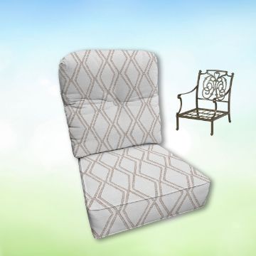 Sunbrella Hanamint Replacement Cushions Club Chair | Estate Back