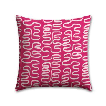 Premier Prints Twist Jazz Pink Outdoor Pillow | Custom Patio Pillows