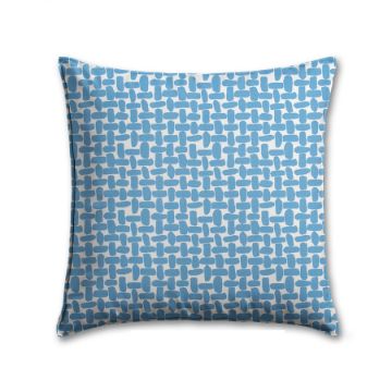 Premier Prints Farley Courtyard Blue Outdoor Pillow | Custom Patio Pillows