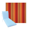 Classic Universal Chaise Lounge Cushions | Sunbrella Astoria Sunset Fabric | 3 Sizes