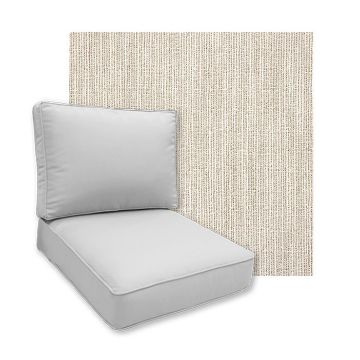Sunbrella Adena Sand Patio Chair Replacement Cushions