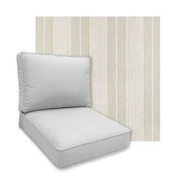 Sunbrella Carlo Celery Patio Chair Replacement Cushions