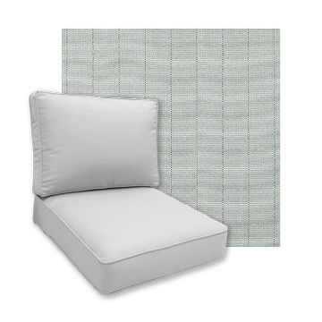 Sunbrella Kaia Mist Patio Chair Replacement Cushions