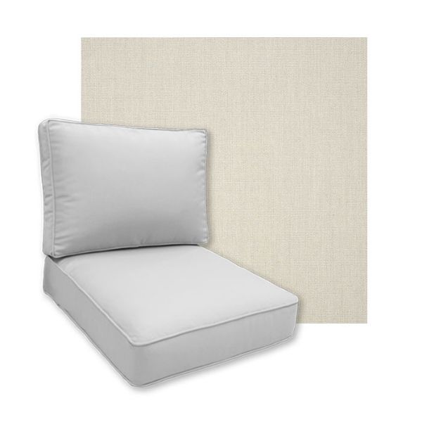 Sunbrella Canvas Cloud Patio Chair Replacement Cushions