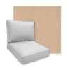 Sunbrella Cast Sand Patio Chair Replacement Cushions