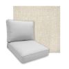 Sunbrella Chartres Cloud Patio Chair Replacement Cushions