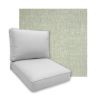 Sunbrella Chartres Mist Patio Chair Replacement Cushions