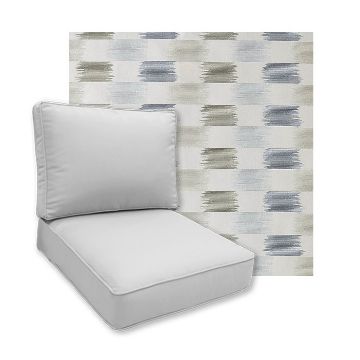 Sunbrella Dream Mist Patio Chair Replacement Cushions