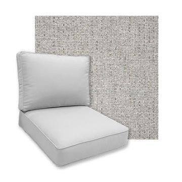 Sunbrella Dumont Dove Patio Chair Replacement Cushions