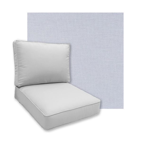 Sunbrella Exhale Sky Patio Chair Replacement Cushions