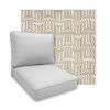 Sunbrella Figure Mineral Patio Chair Replacement Cushions