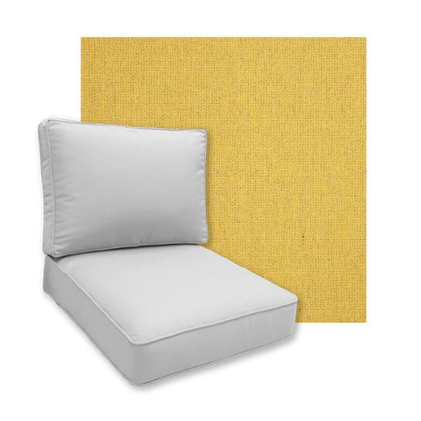 Sunbrella Heritage Dijon Patio Chair Replacement Cushions