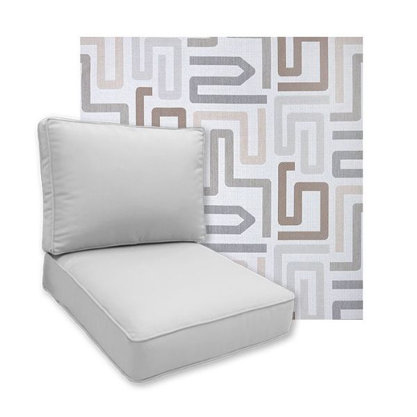 Labyrinth Cloud Lagoon Patio Chair Replacement Cushions
