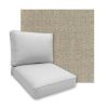 Sunbrella Linen Stone Patio Chair Replacement Cushions