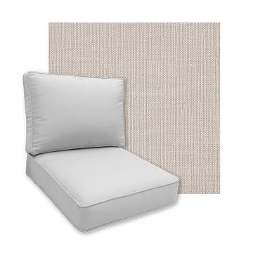 Linville Parchment Patio Chair Replacement Cushions