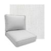 Sunbrella Momento Snow Patio Chair Replacement Cushions