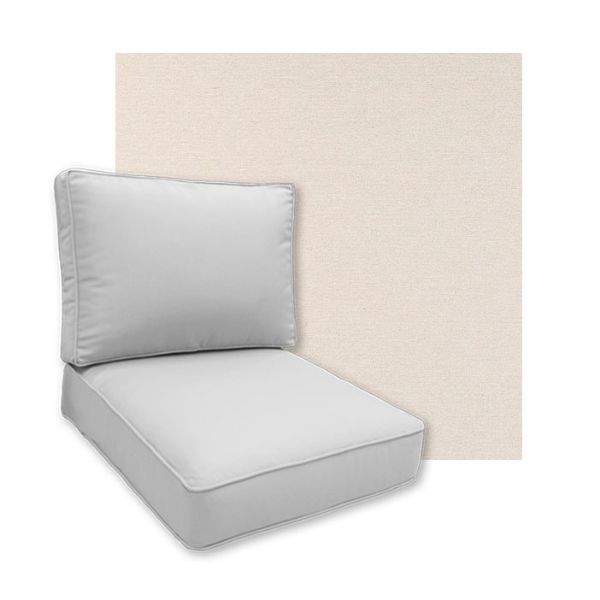 Sunbrella Nuance Cloud Patio Chair Replacement Cushions